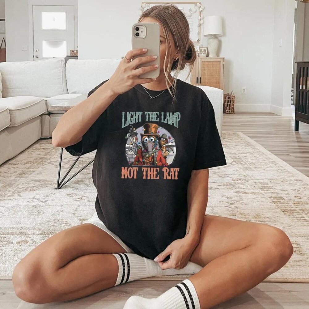 Muppet Christmas Carol Gonzo Rizzo Light The Lamp Not The Rat Tshirt